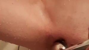 I watched my girlfriend wash in the shower and couldn’t resist fucking her with a mixer.