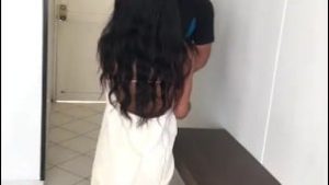 NAUGHTY LATINA CONVINCES A DELIVERY MAN TO FUCK HER