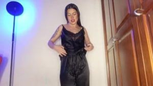 Peeing on my satin pants