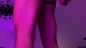 Ramming a 1 foot dildo up my ass