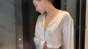 Silky Crop Top Dry vs Wet | See Through