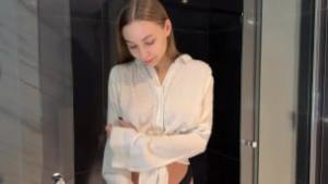 Transparent White Shirt Dry vs Wet