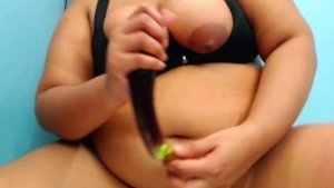 When I’m lonely, I use eggplant inside my wet Pussy. this is my sex toy. can you be my sex partner??