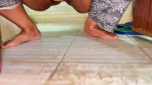 Hot Stepmom Pee In Toilet After sex!