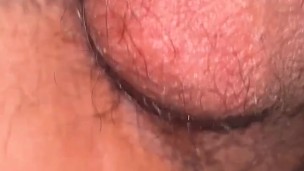 My lover fills my tits with semen and my husband sucks my tits and my lover’s cock